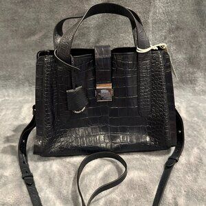Radley London Sloane Street Faux Croc Large Leather Ziptop Satchel Bag